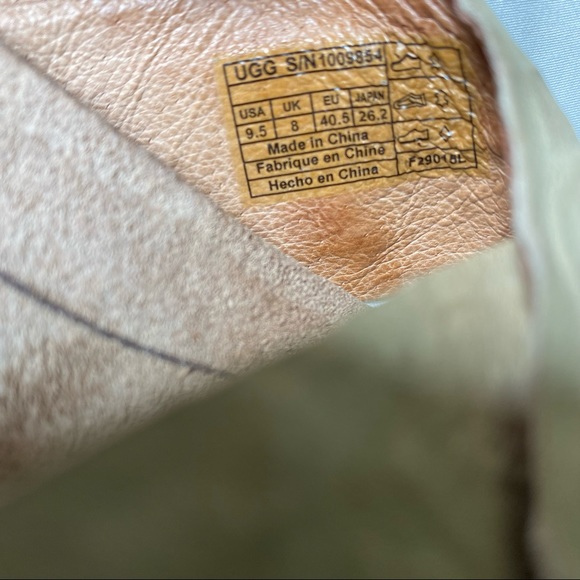 UGG Lyra Leather sandals cork wedge size 9.5 - Picture 7 of 8